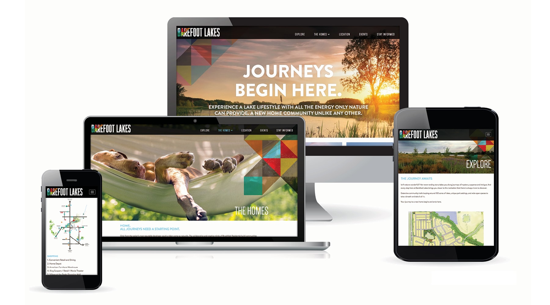 Barefoot Lakes - Website